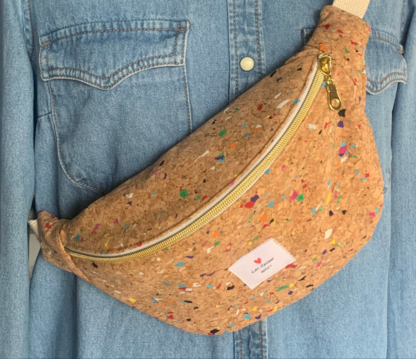 Sac banane liège personnalisable