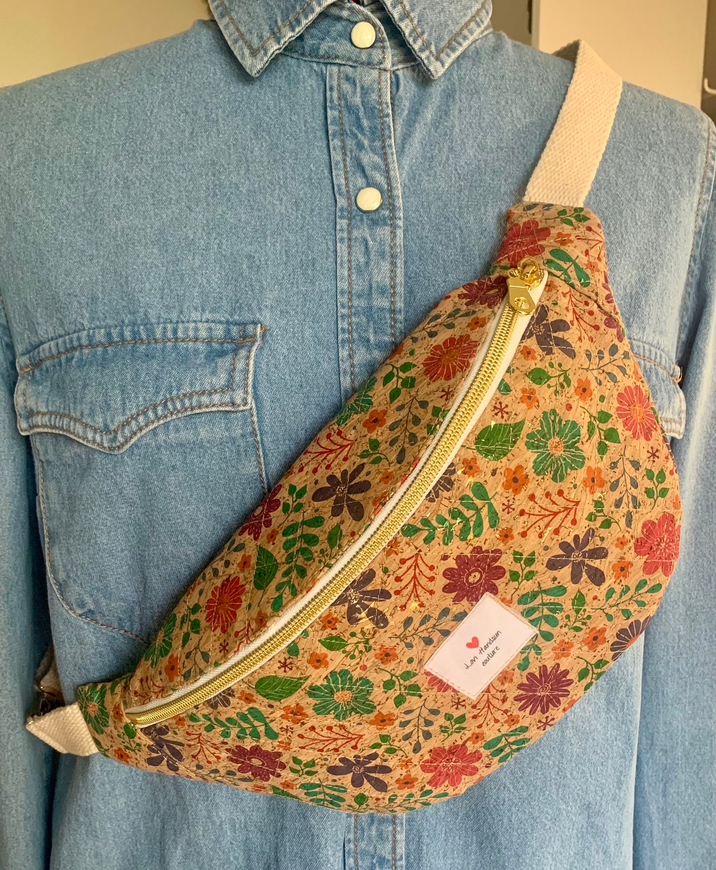 Sac banane liège personnalisable